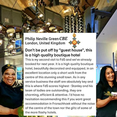 Fleur Du Soleil Luxury Guesthouse Franschhoek Bagian luar foto